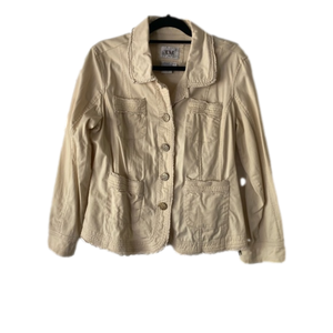 cream denim / jean jacket